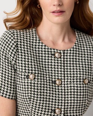 Houndstooth Tweed Jacket | White House Black Market